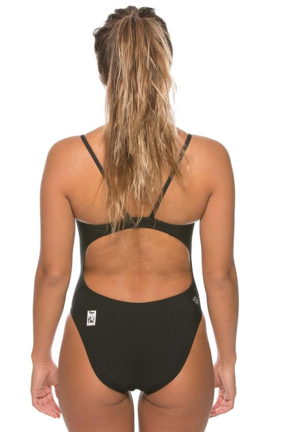 Fina Approved Tiger One Piece Swimsuit - Black Female Product Image
