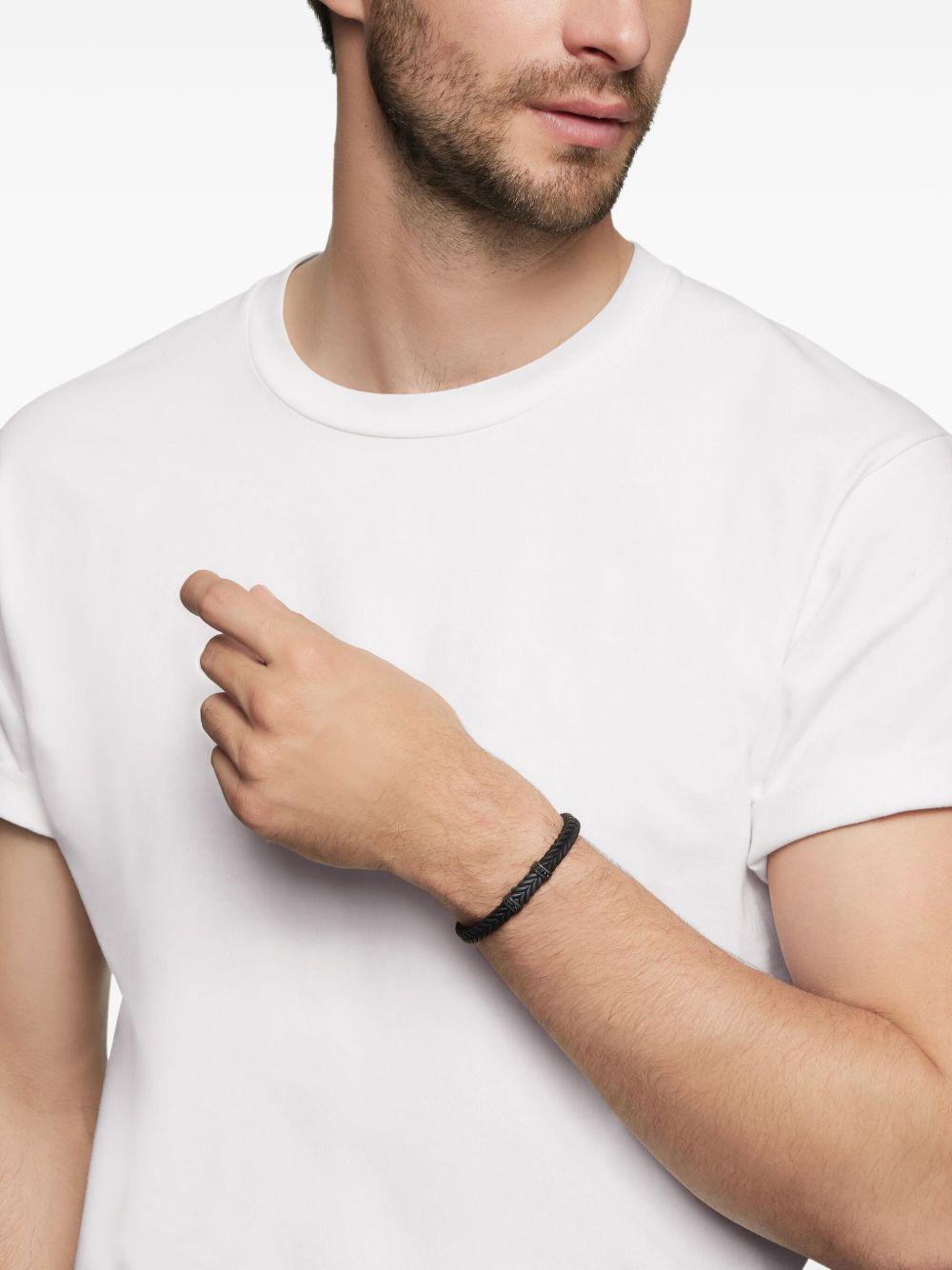 Chevron braided diamond bracelet Product Image