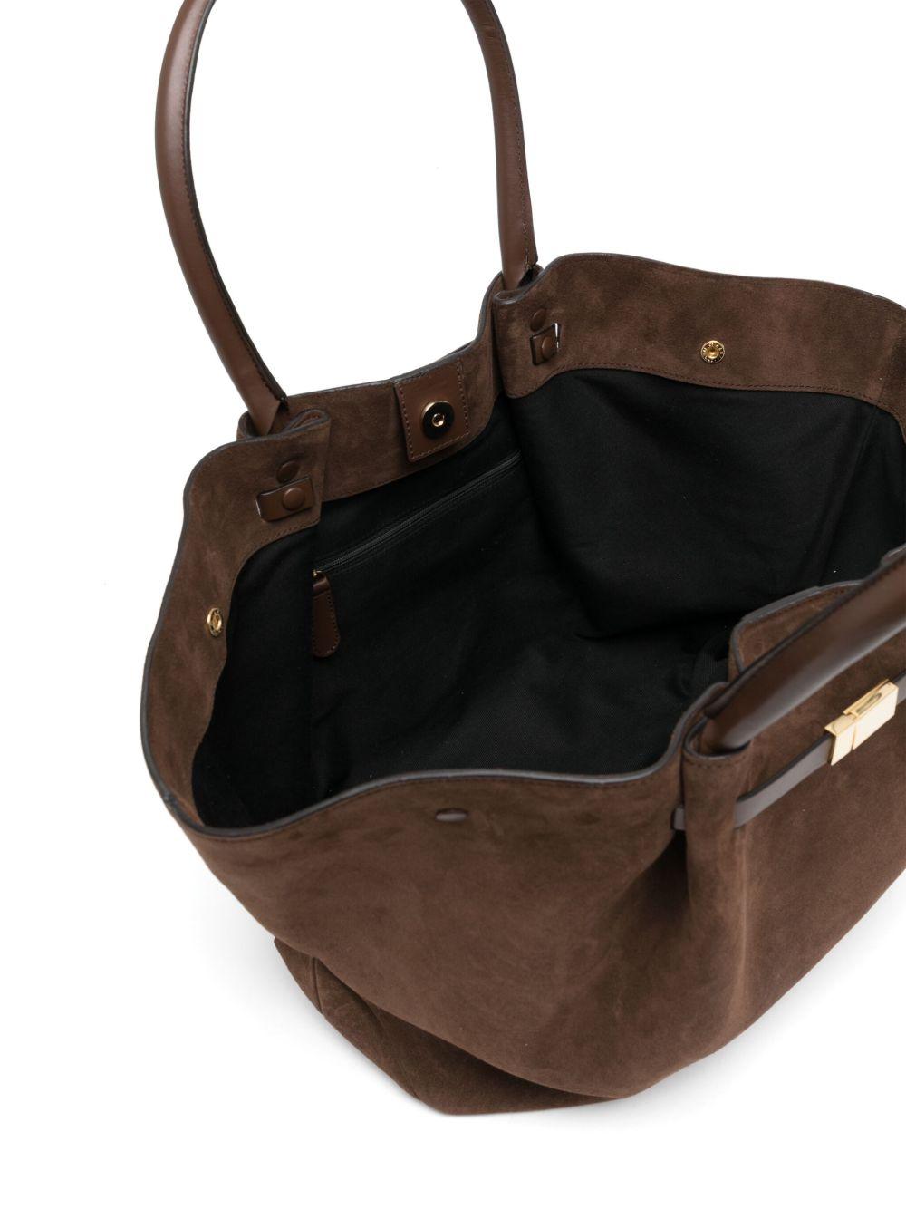 The New York croc-embossed tote bag Product Image