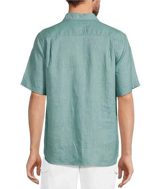 Caribbean Big & Tall Linen Short Sleeve Woven Shirt Product Image