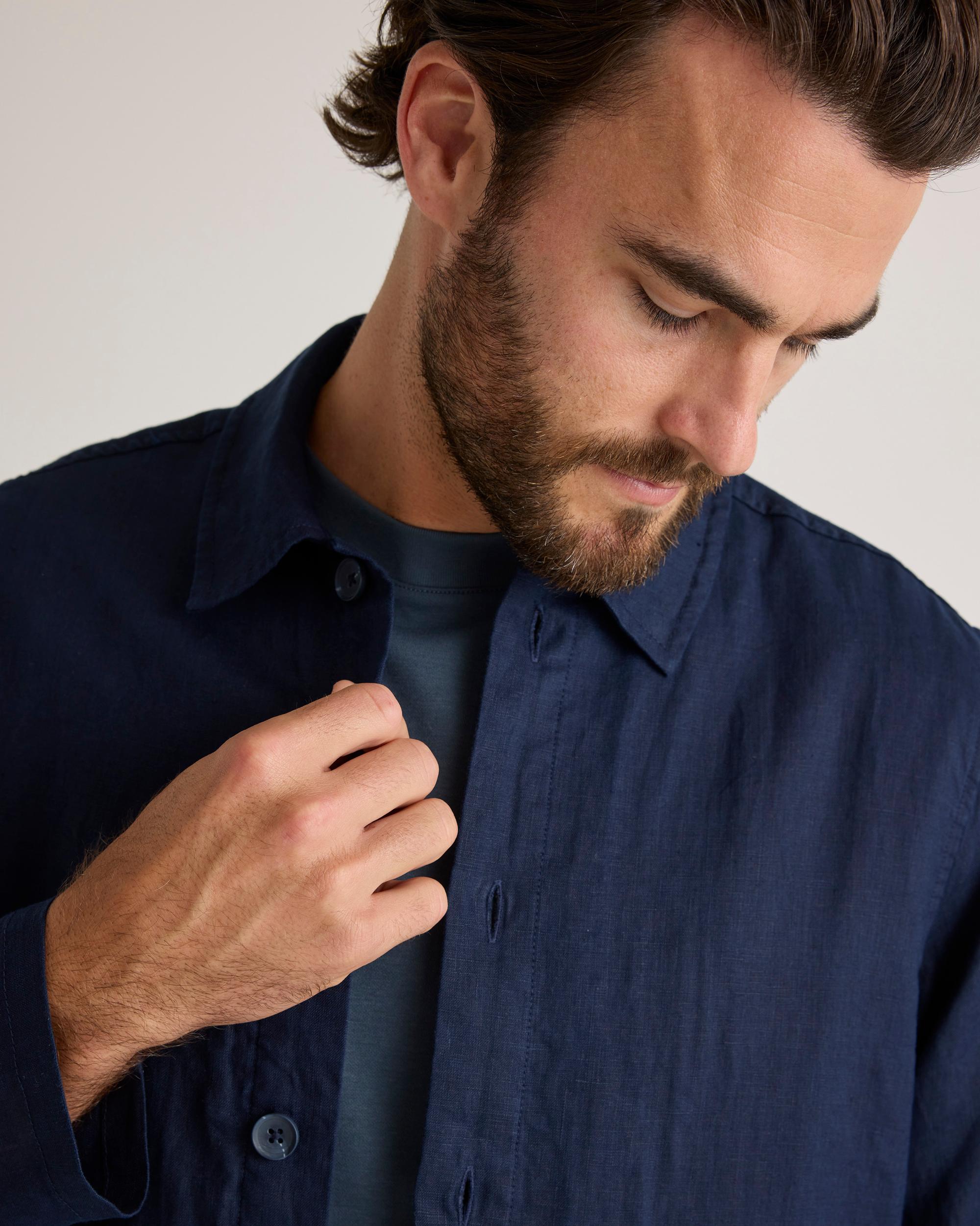 Quince | Men's 100% European Linen Chore Jacket Size XL Product Image