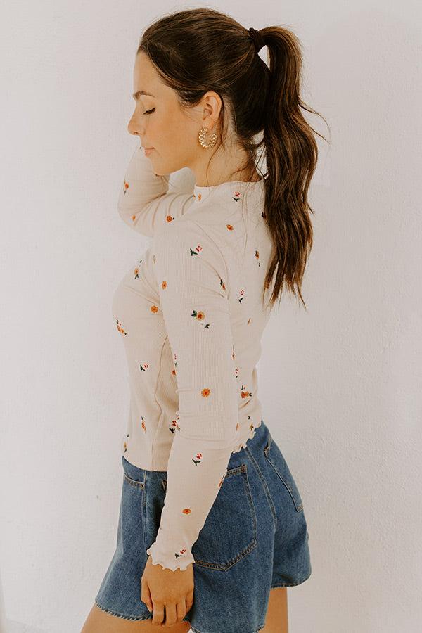 Meadow Melody Embroidered Top Product Image