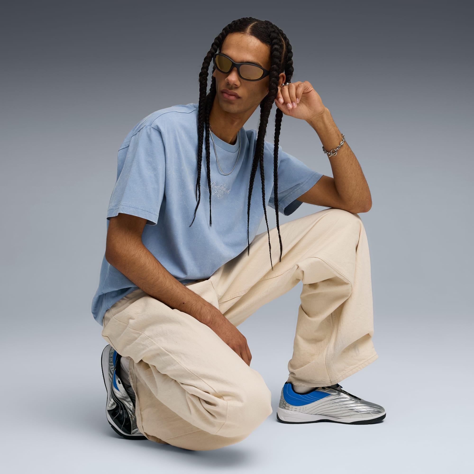 Graphic Relaxed Washed Tee Men Product Image