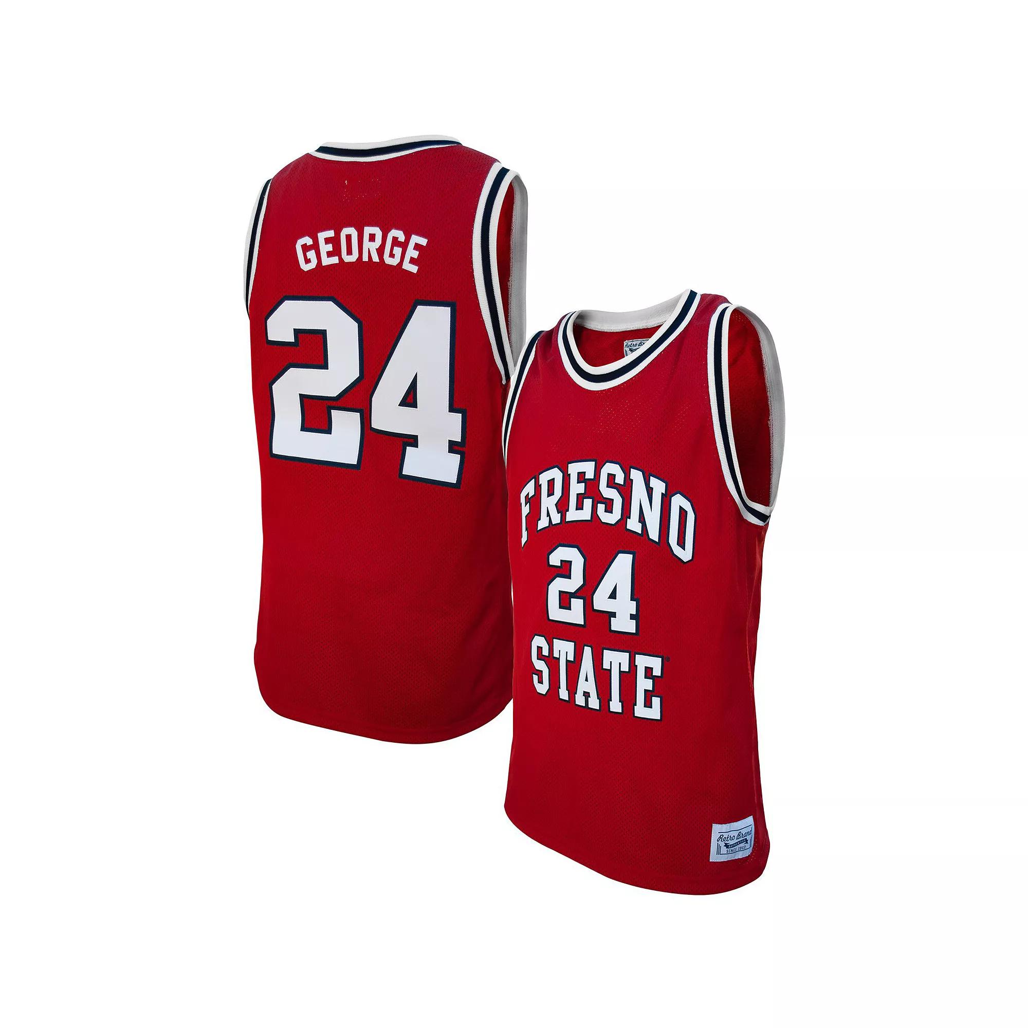 Men's Original Retro Brand Paul George Red Fresno State Bulldogs Alumni Basketball Jersey, Size: Small, Csf Red Product Image