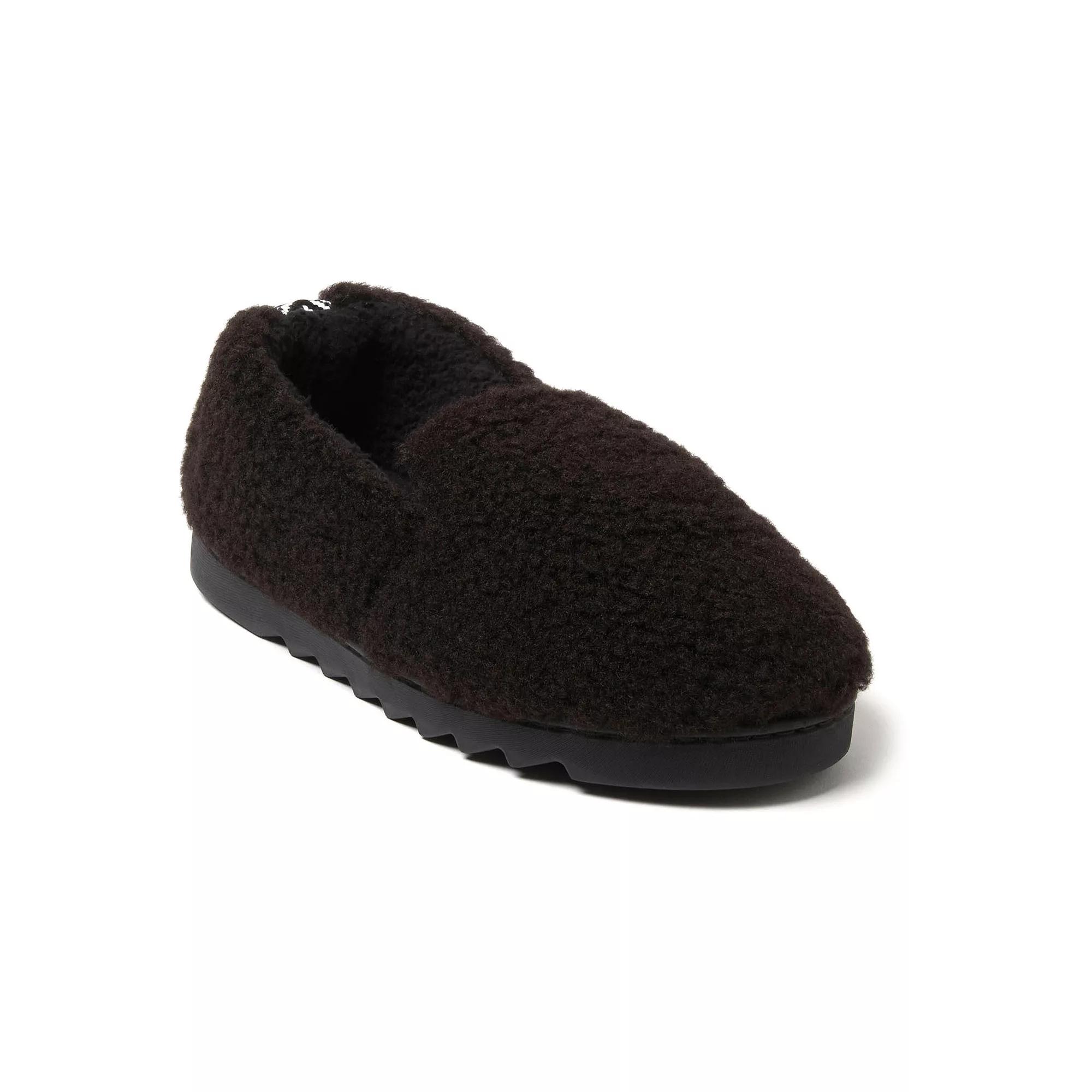 Dearfoams Candace Women's Teddy Slippers, Size: Small, Black Product Image