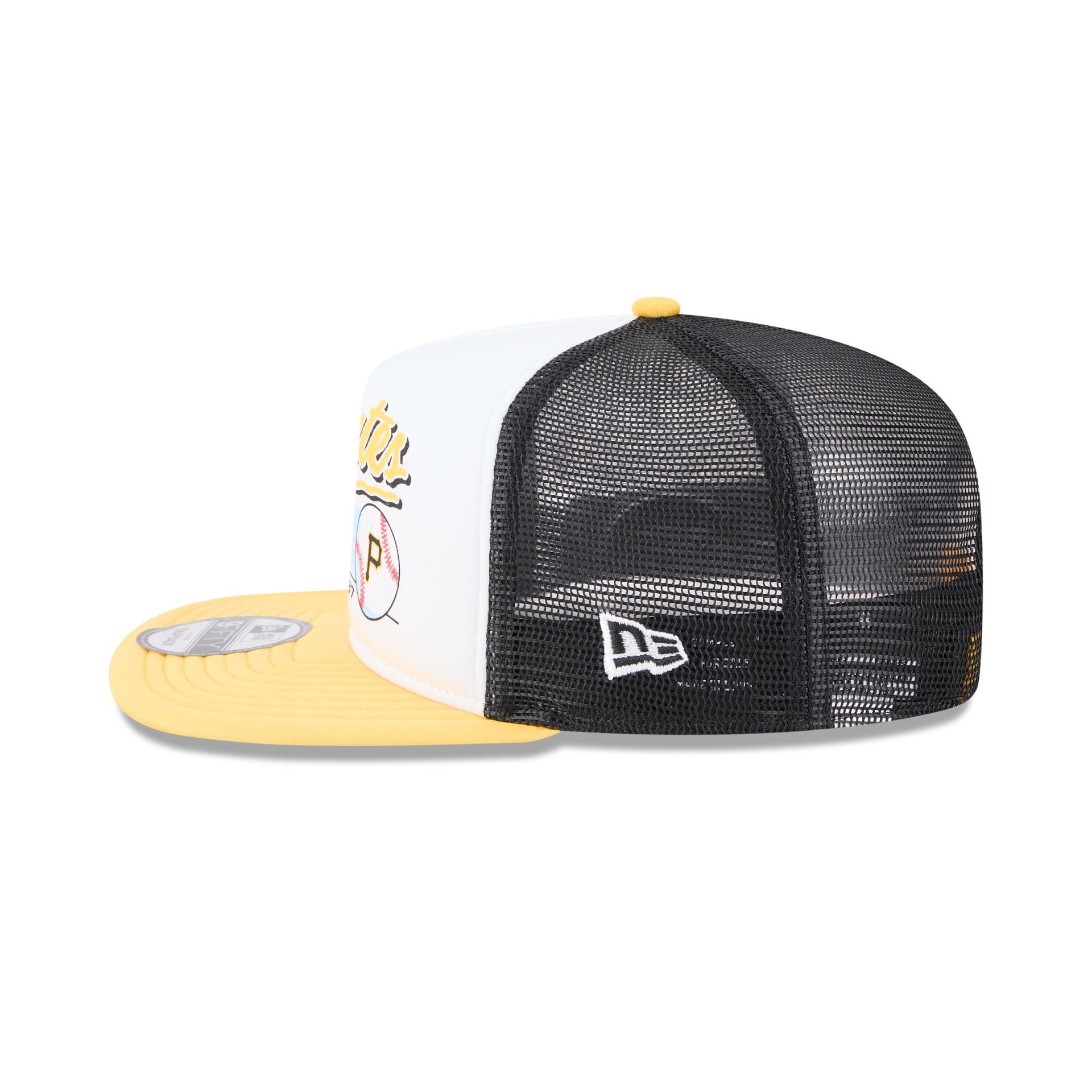 Pittsburgh Pirates Retro Script 9FIFTY A-Frame Trucker Hat Male Product Image