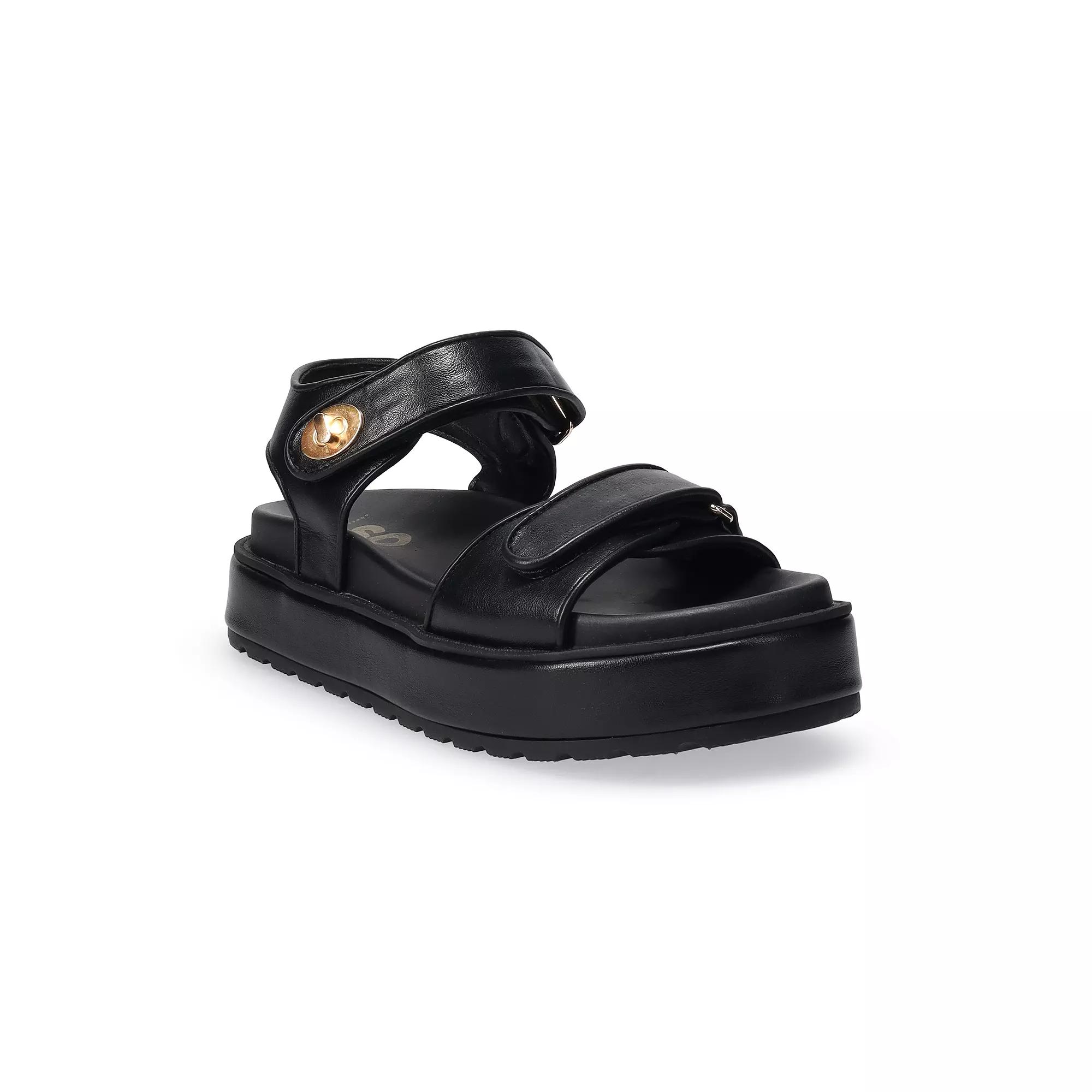 SO® Loreen Buckle Footbed Women's Sandals,  Product Image