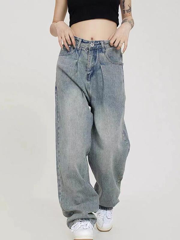 Vintage Light Wash Boyfriend Jeans Product Image