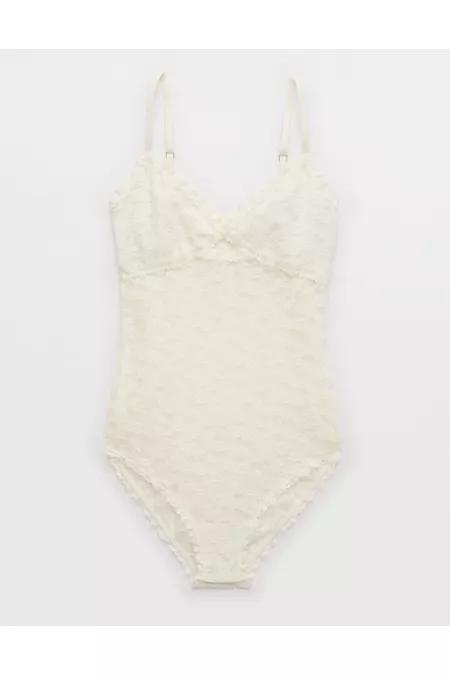 Show Off Vintage Lace Cut Out Bodysuit Women's Product Image