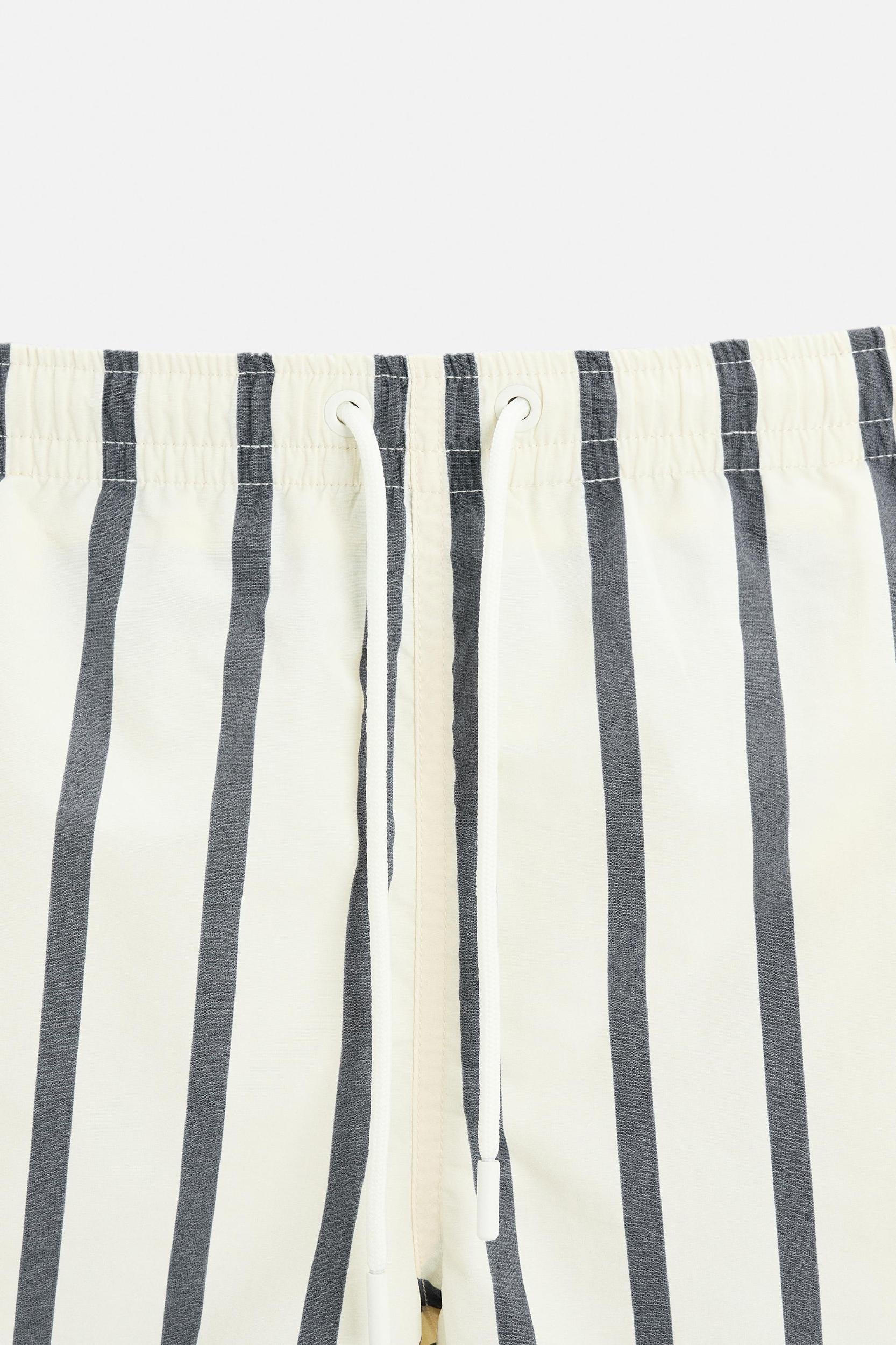 STRIPED MID-LENGTH SWIMSUIT Product Image