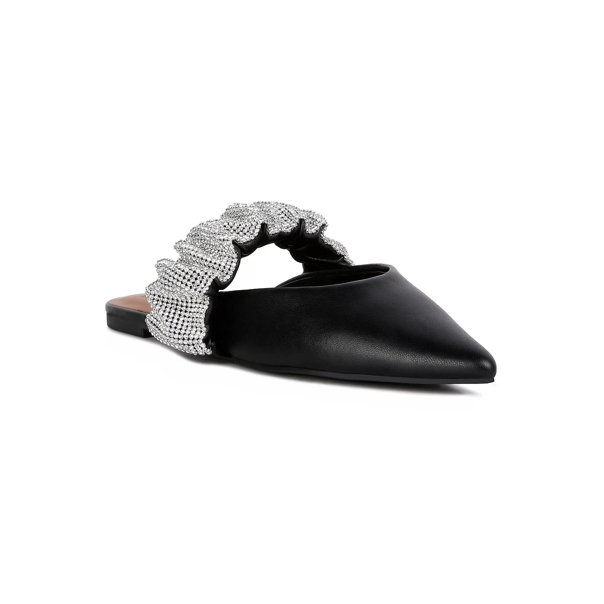 London Rag Hemessen Diamante Women's Mules, Size: 5, Black Product Image
