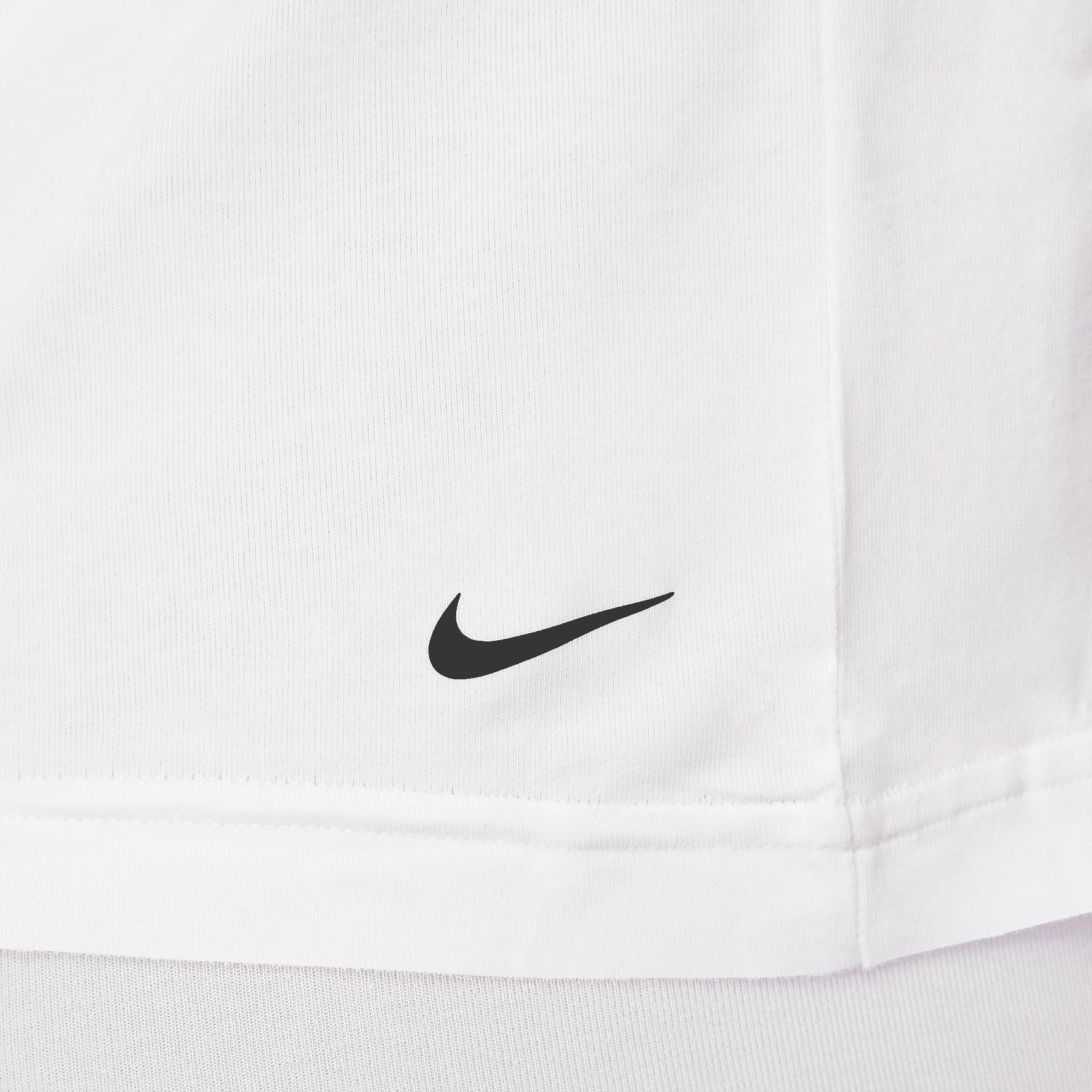 Nike Mens Dri-FIT Essential Cotton Stretch Slim Fit Crew Neck Undershirt (2-Pack) | KE1191-100 Product Image