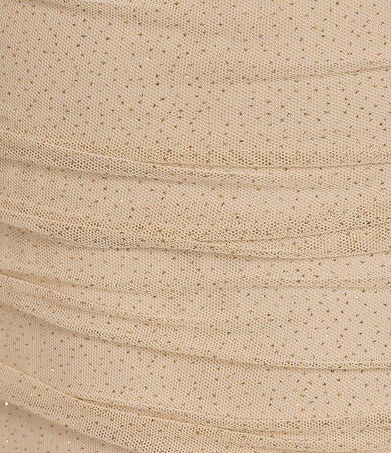 Xtraordinary Glitter Long Sleeve Split V-Neck Bodycon Dress Product Image