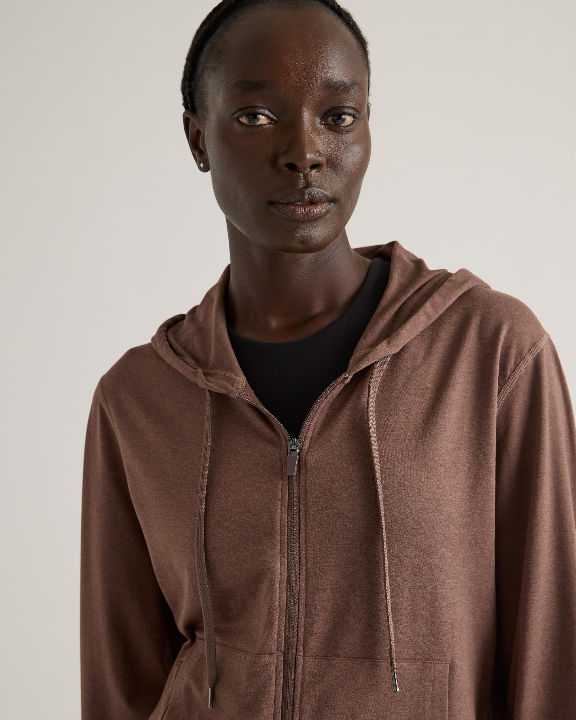 Quince | Women's Flowknit Full Zip Hoodie Recycled Polyester Product Image