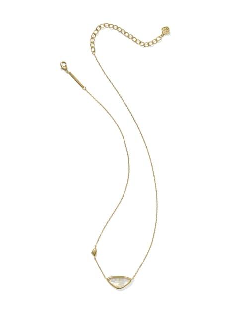 Margot Vintage Gold Short Pendant Necklace Product Image