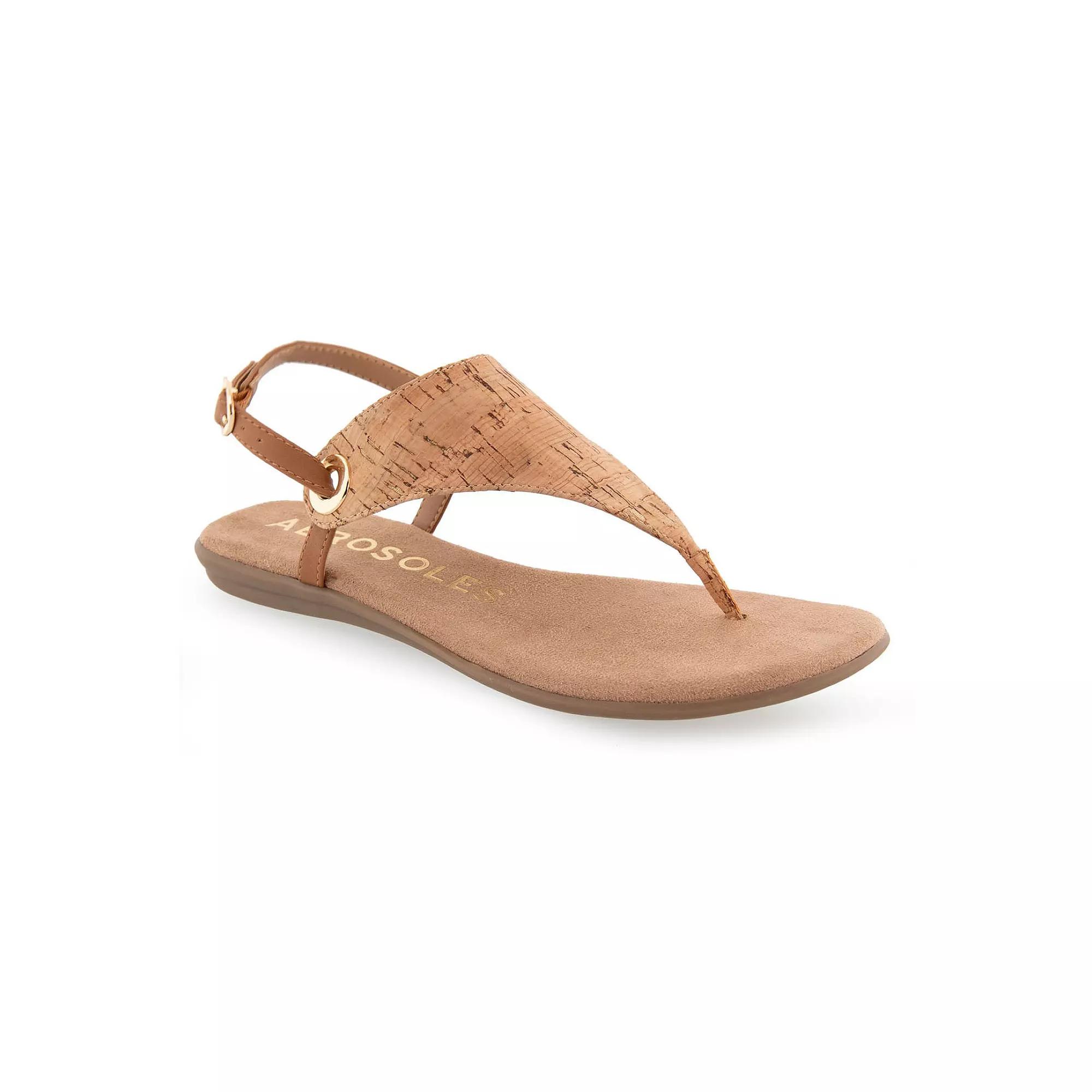 Aerosoles Conclusion Women's Thong Sandals, Size: 7 Medium, Brown Combo Product Image