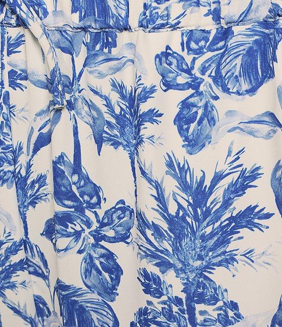 Gianni Bini x Shea Leigh Mills Amalfi Printed Satin Coordinating Trouser Pants Product Image