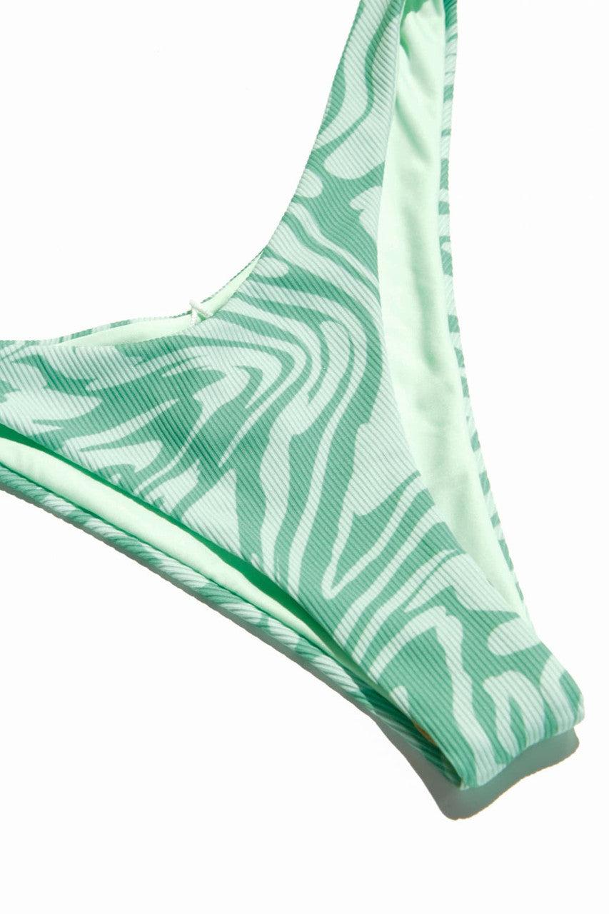 Green Tones Swirl Bikini Bottom Product Image