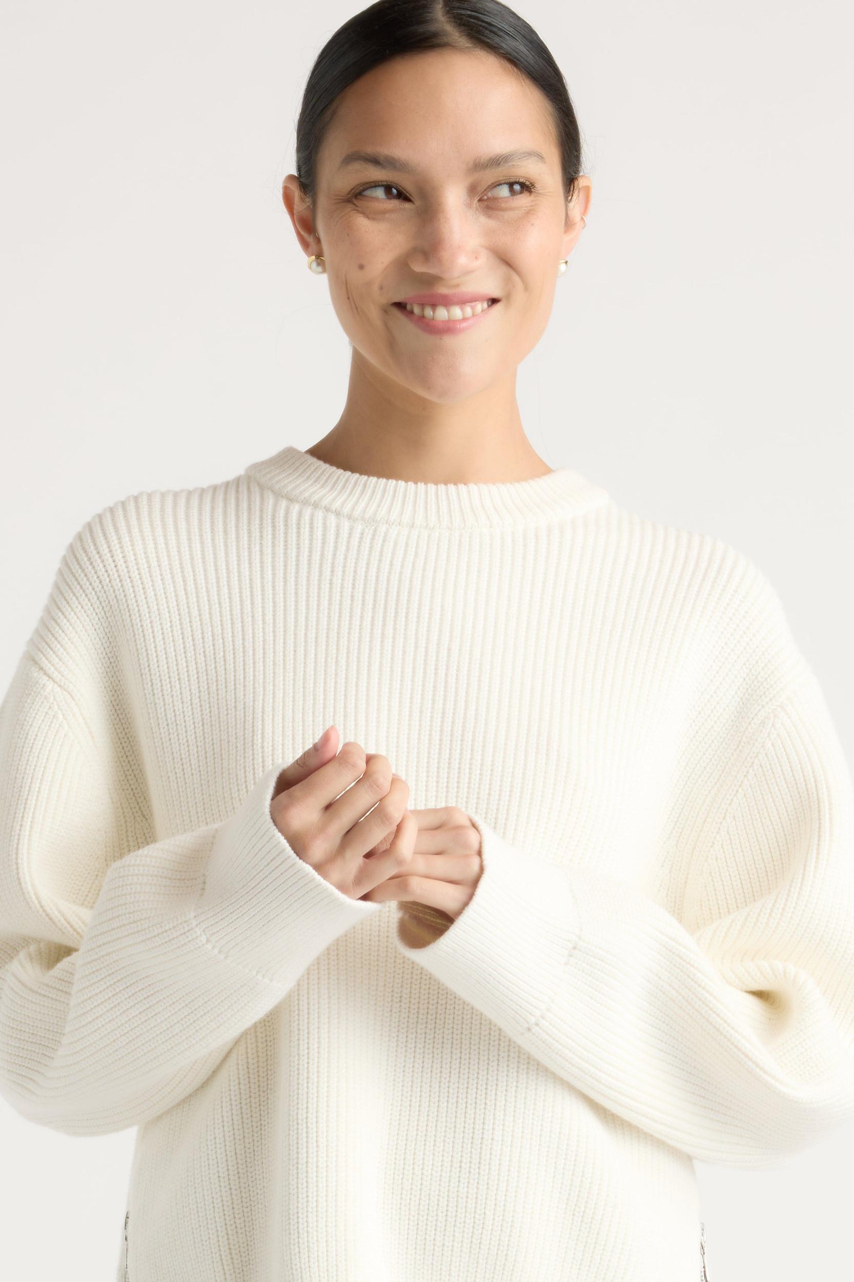 Tate Organic Cotton Side-Zip Sweater Product Image