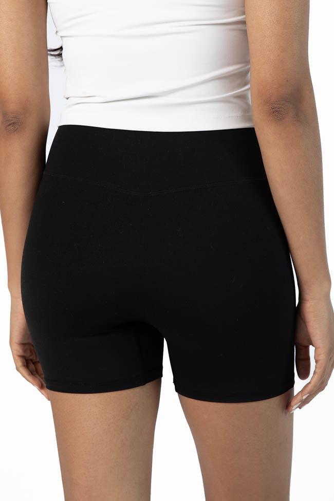 Home Stretch Black Biker Shorts FINAL SALE Product Image