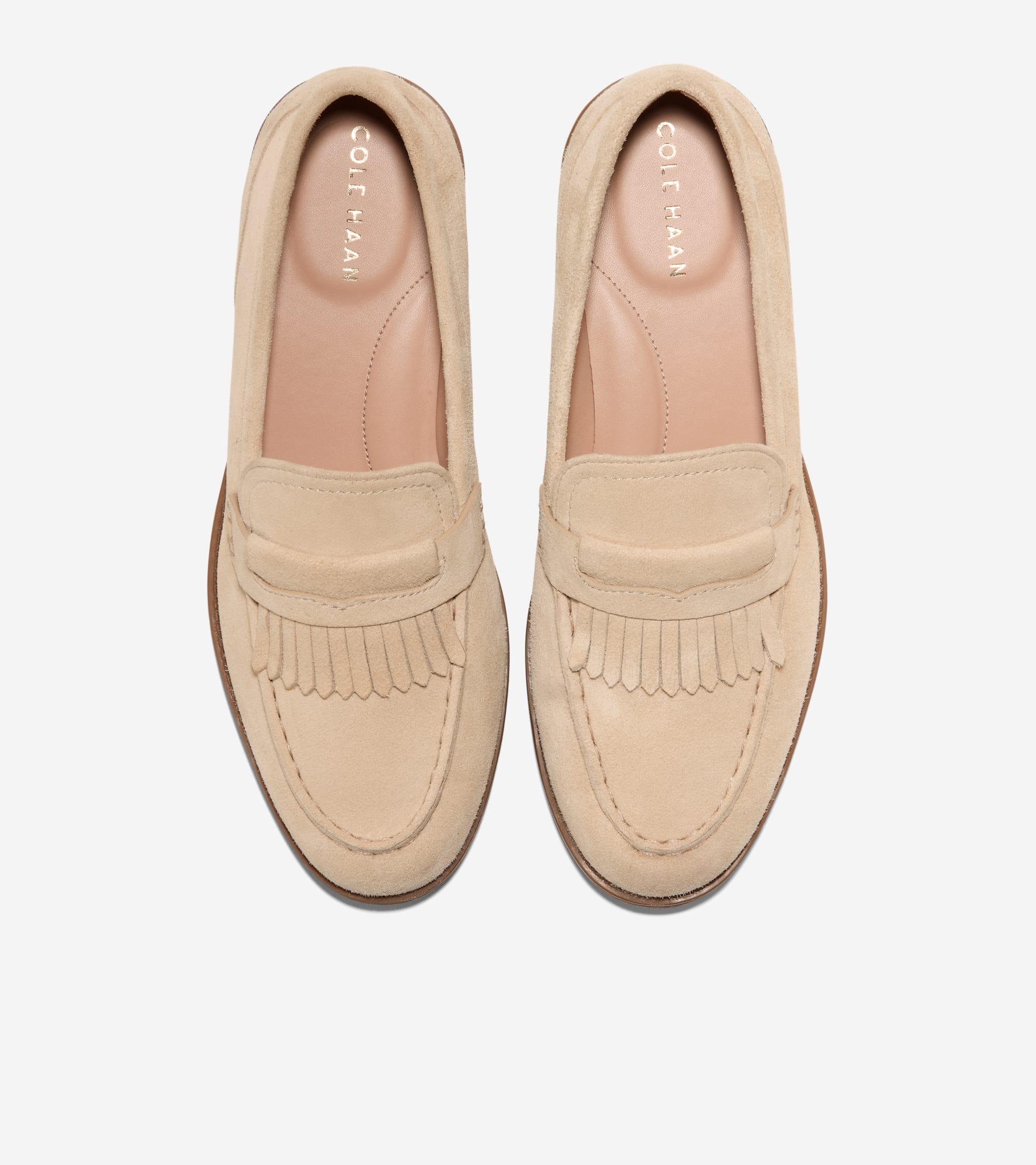 Women's Stassi Kiltie Loafers in Beige Or Khaki | Cole Haan Product Image
