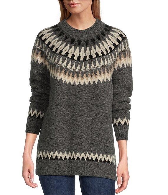 Pendleton Alpaca Fair Isle Crew Neck Long Sleeve Sweater Product Image
