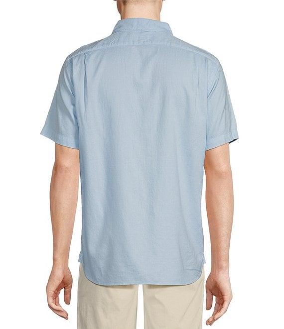 Cremieux Blue Label Solid Garment-Dyed Oxford Short Sleeve Woven Shirt Product Image