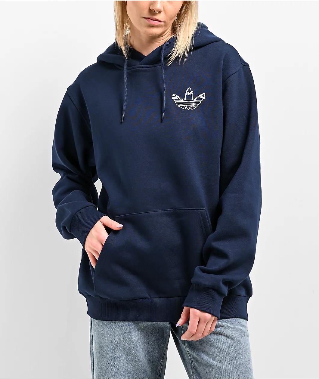 adidas x Henry Jones Navy Blue Hoodie Product Image