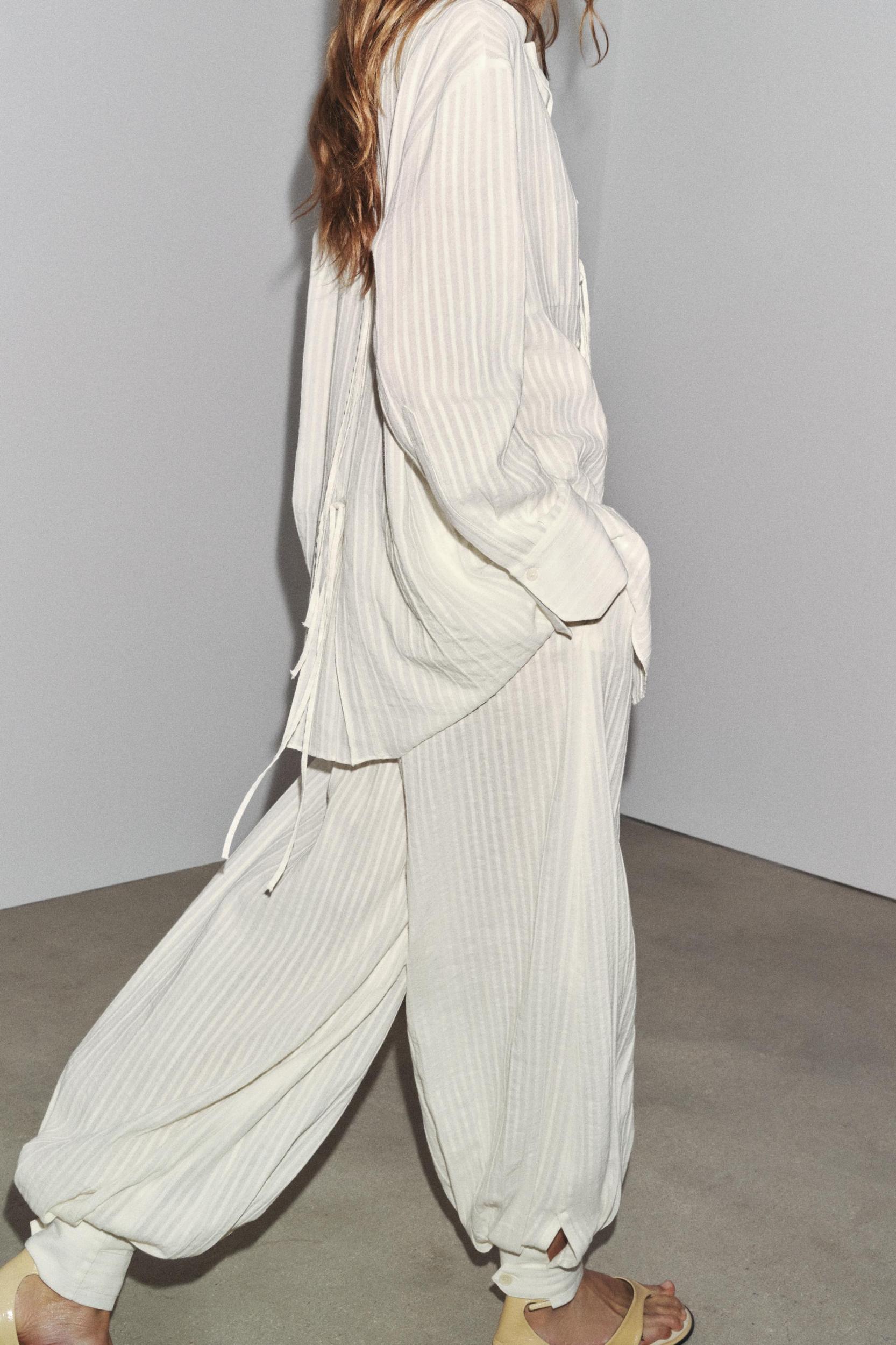 ZW COLLECTION STRIPED CUFF PANTS Product Image