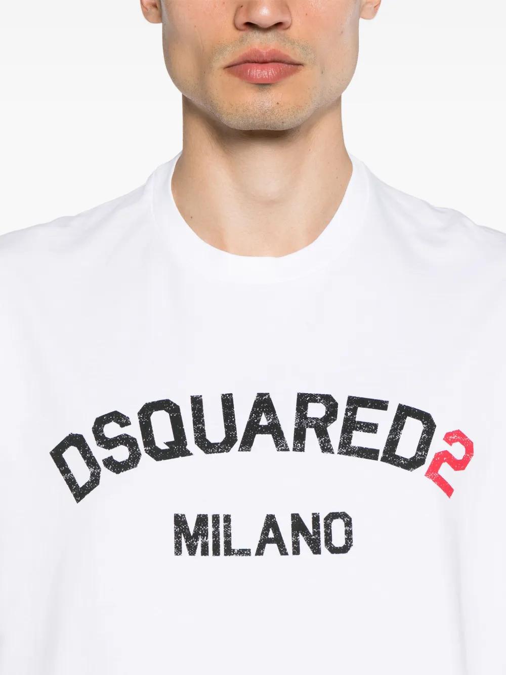 logo-print cotton T-shirt Product Image