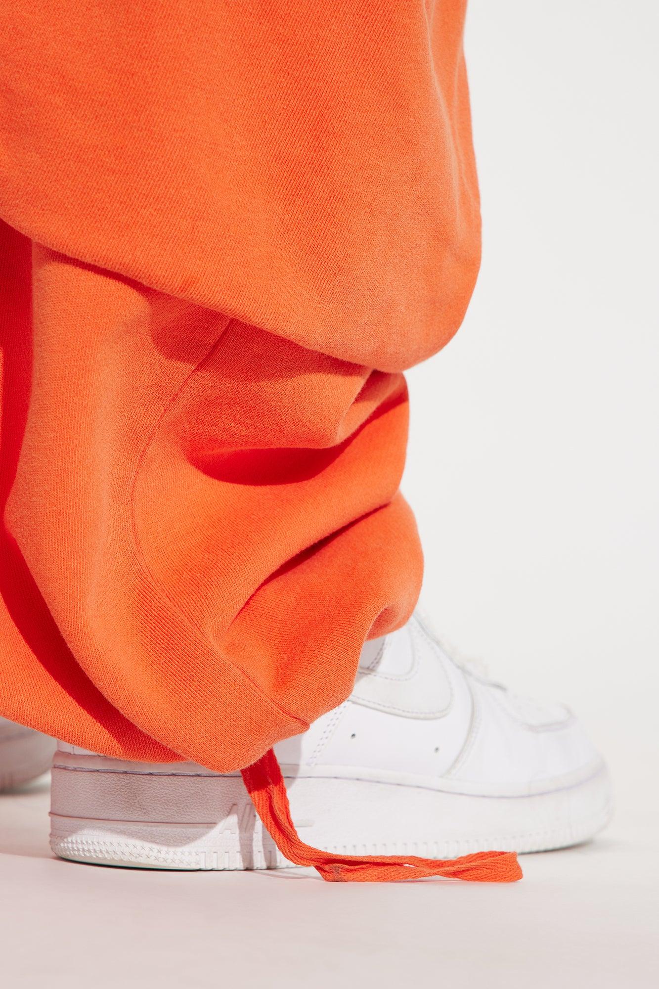 Kayla Cargo Sweatpants - Orange Product Image