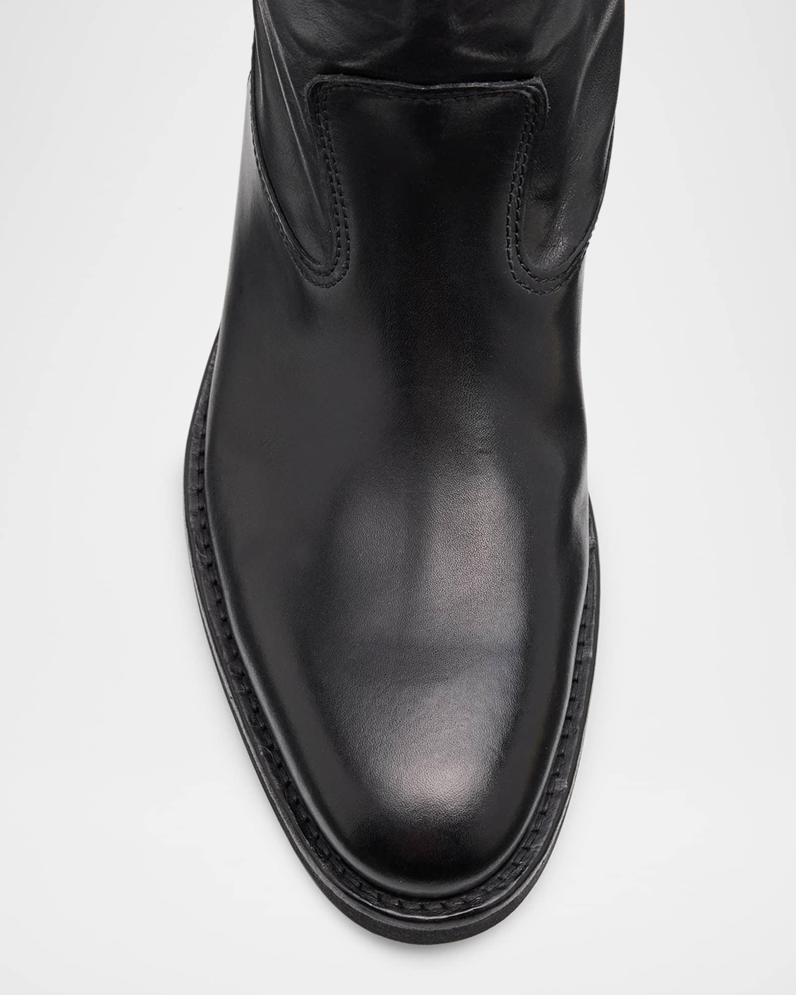 Men's Leather Biker Boots Product Image