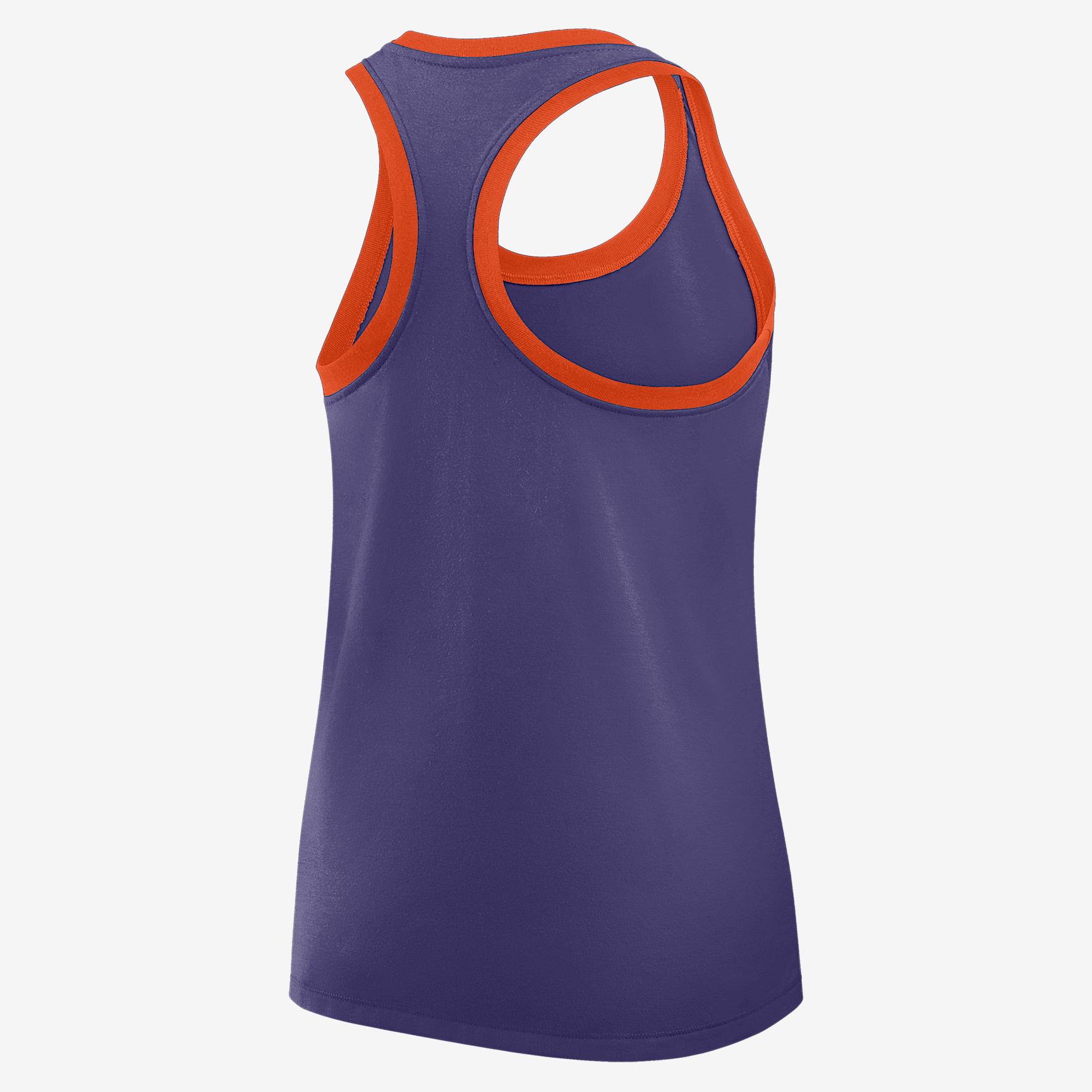 Clemson Primetime Shadow Nike Women's College Racerback Tank Top Product Image