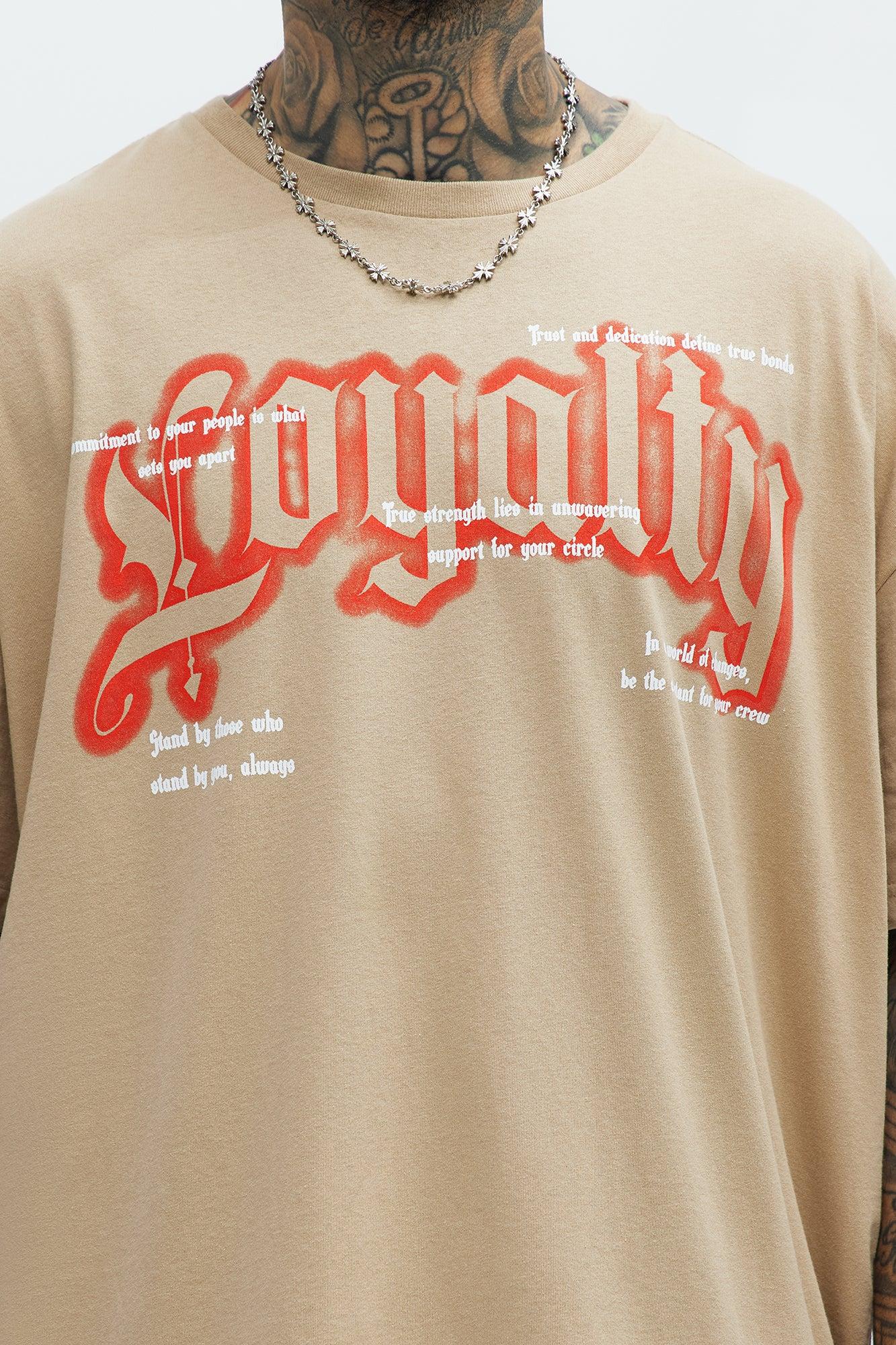 Royal Loyalty Oversized Short Sleeve Tee - Sand Product Image