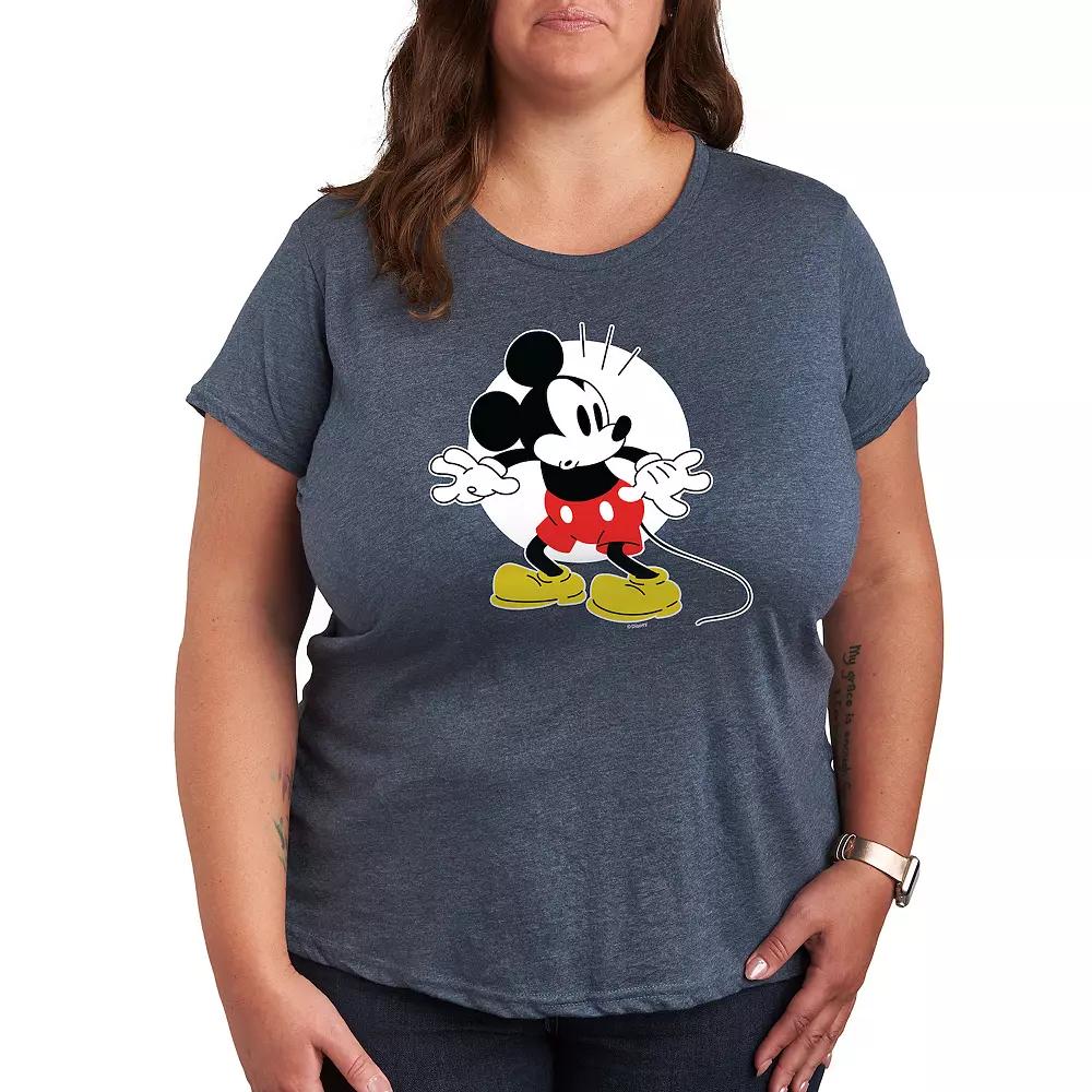 Disney's Mickey Mouse Plus Surprised Graphic Tee, Women's,  Product Image