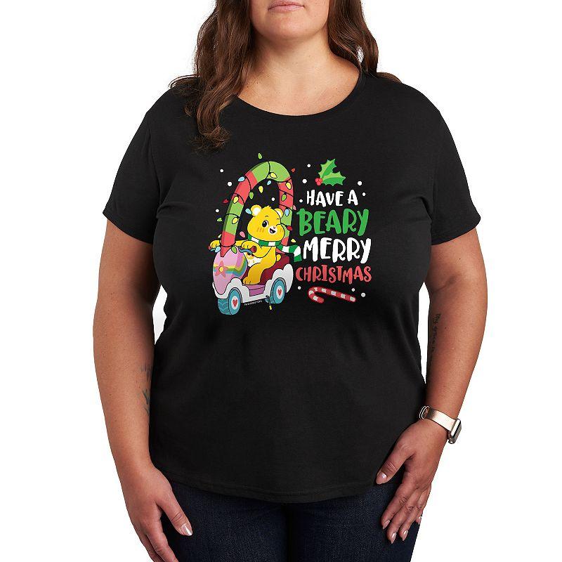 Plus Care Bears Have A Beary Merry Christmas Graphic Tee, Women's,  Product Image