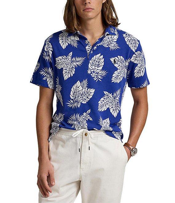 Polo Ralph Lauren Monstera Spa Terry Short Sleeve Polo Shirt Product Image