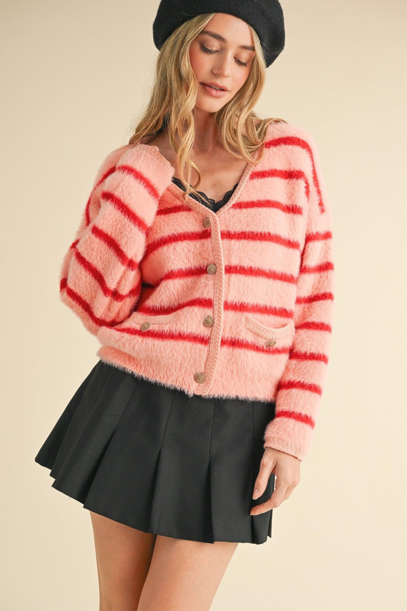 Soft Cozy Button Down Sweater Cardigan Product Image