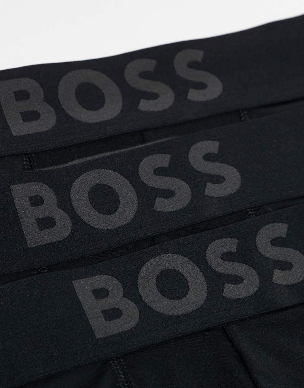 BOSS Bodywear 3 pack active boxer briefs in black Product Image