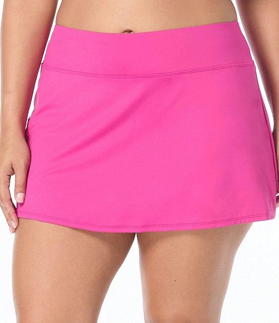 Beach House Plus Size Paloma Beach Solids Emma Swim Skort Product Image