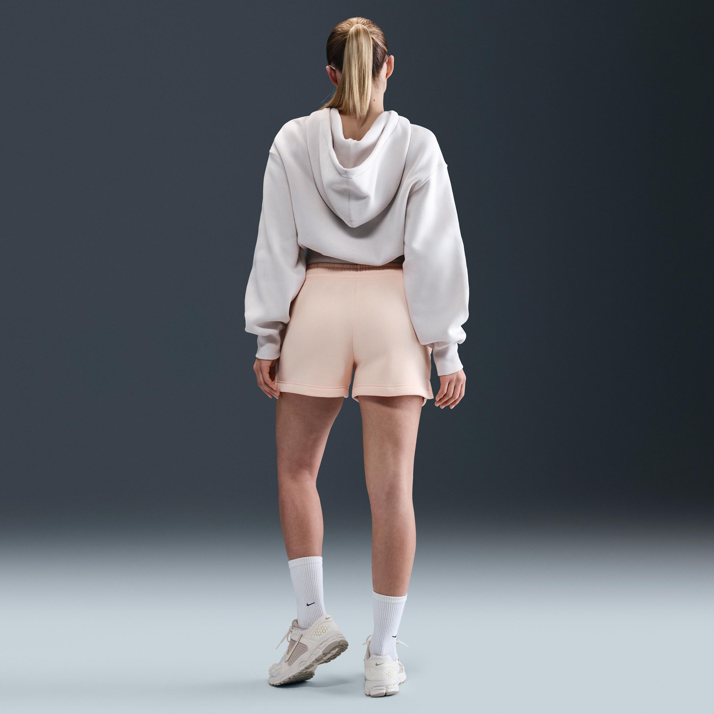 Womens Nike Sportswear Phoenix Fleece Mid-Rise 4 Shorts | IH2108-664 Product Image