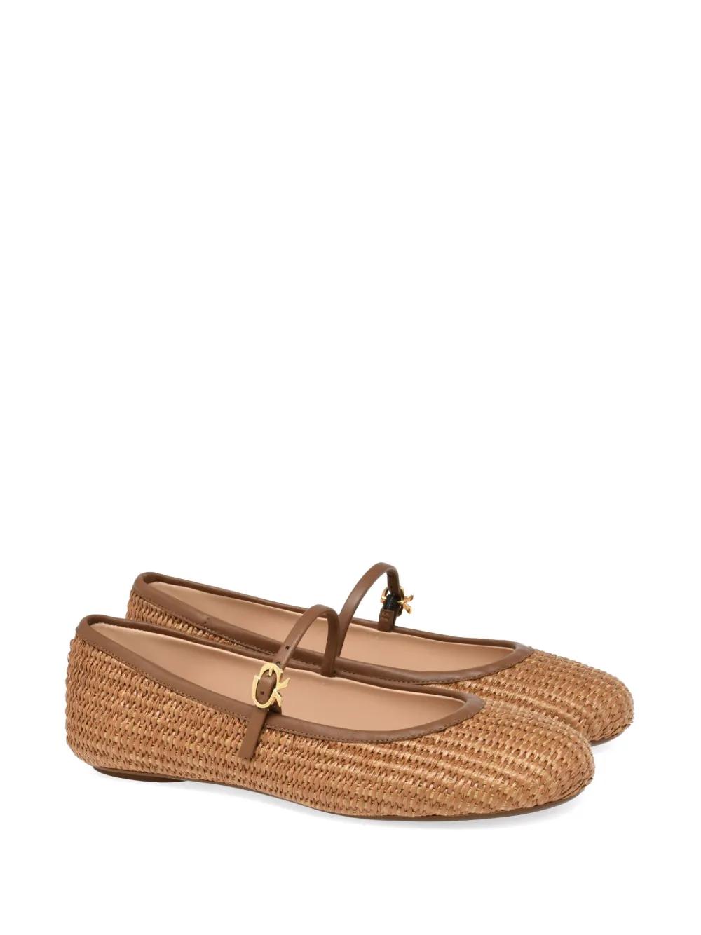 Carla raffia ballet pumps Product Image