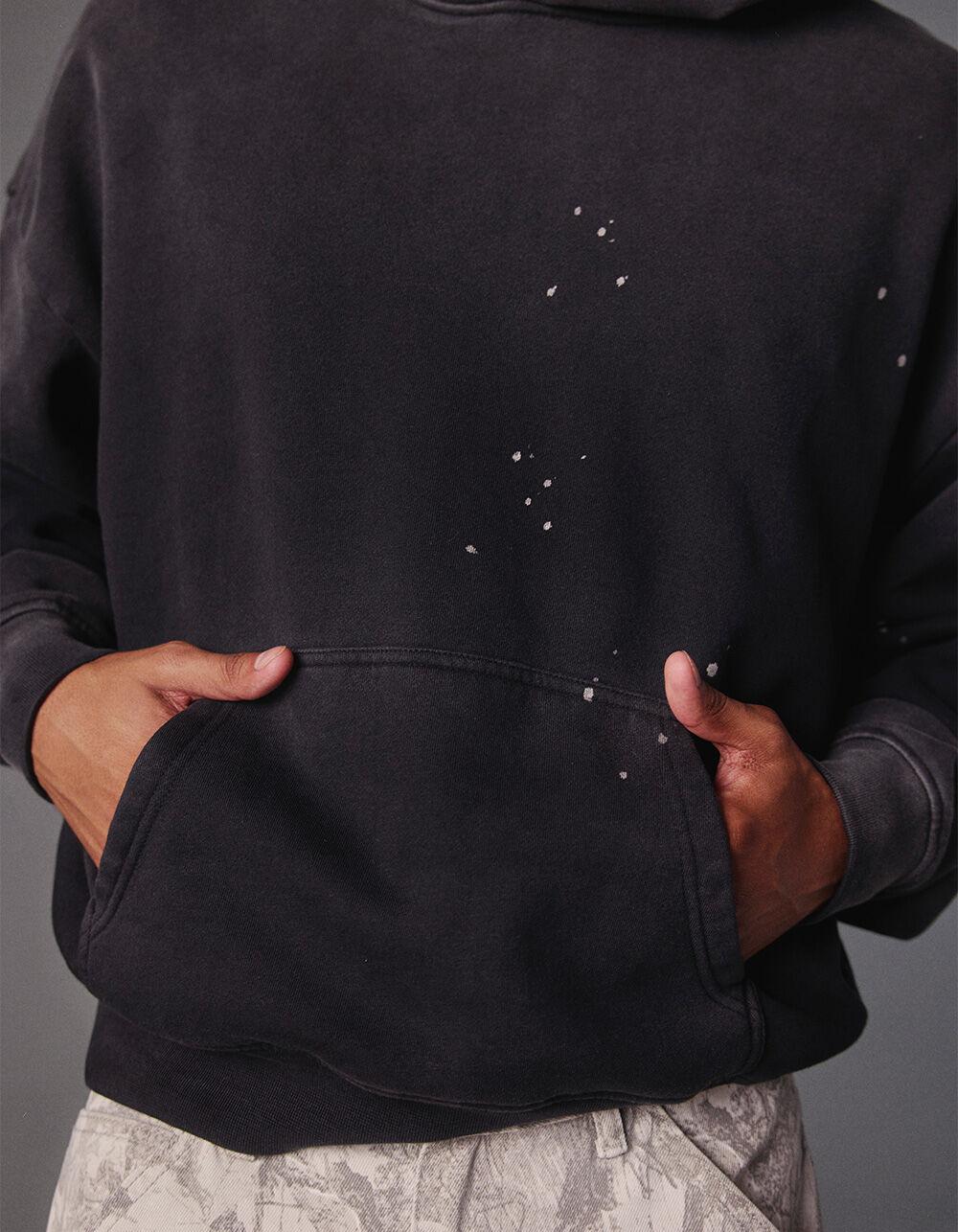 RSQ Mens Oversized Hoodie - WASHED BLACK Product Image