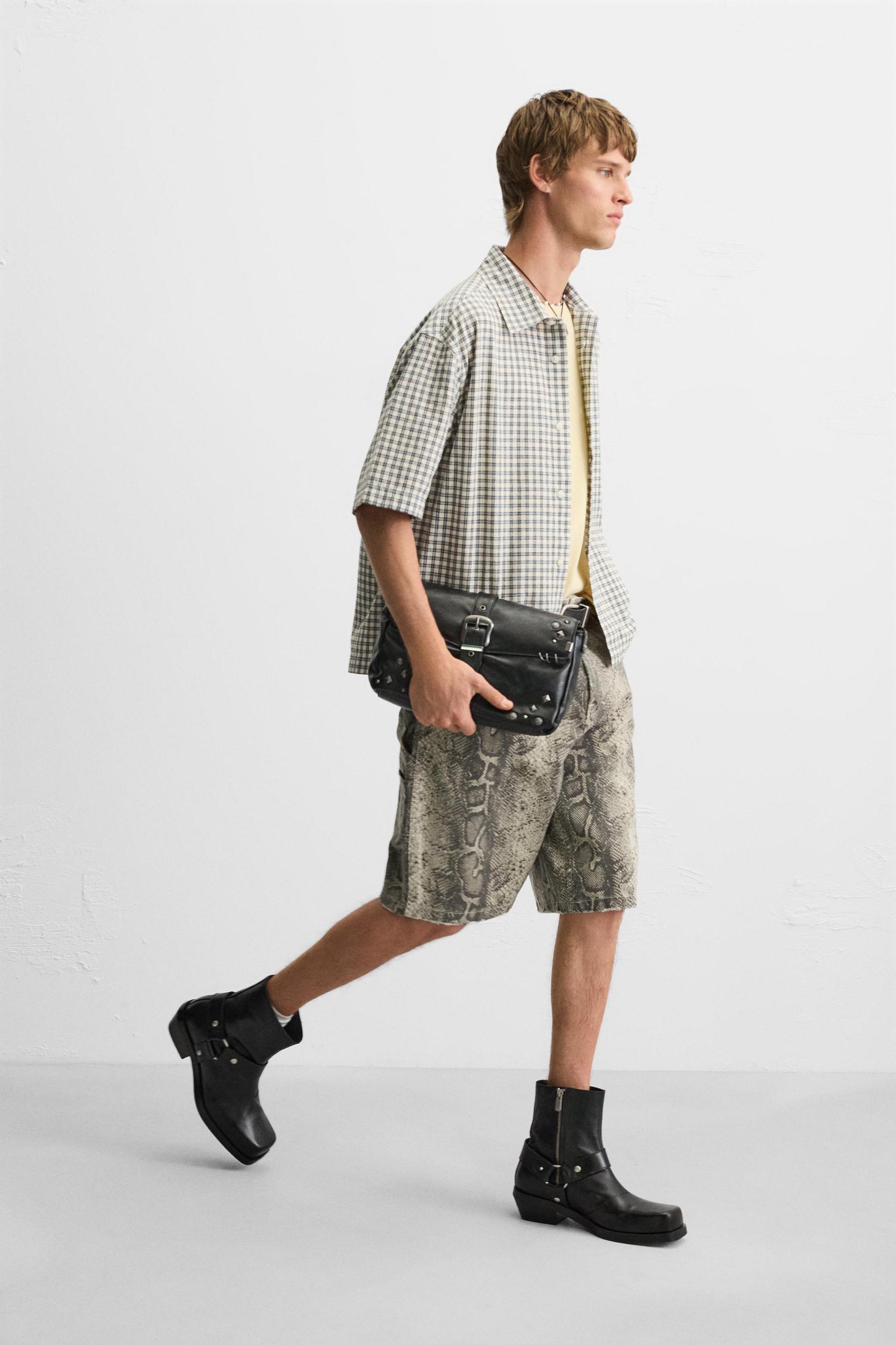 ANIMAL PRINT CARPENTER POCKET SHORTS Product Image