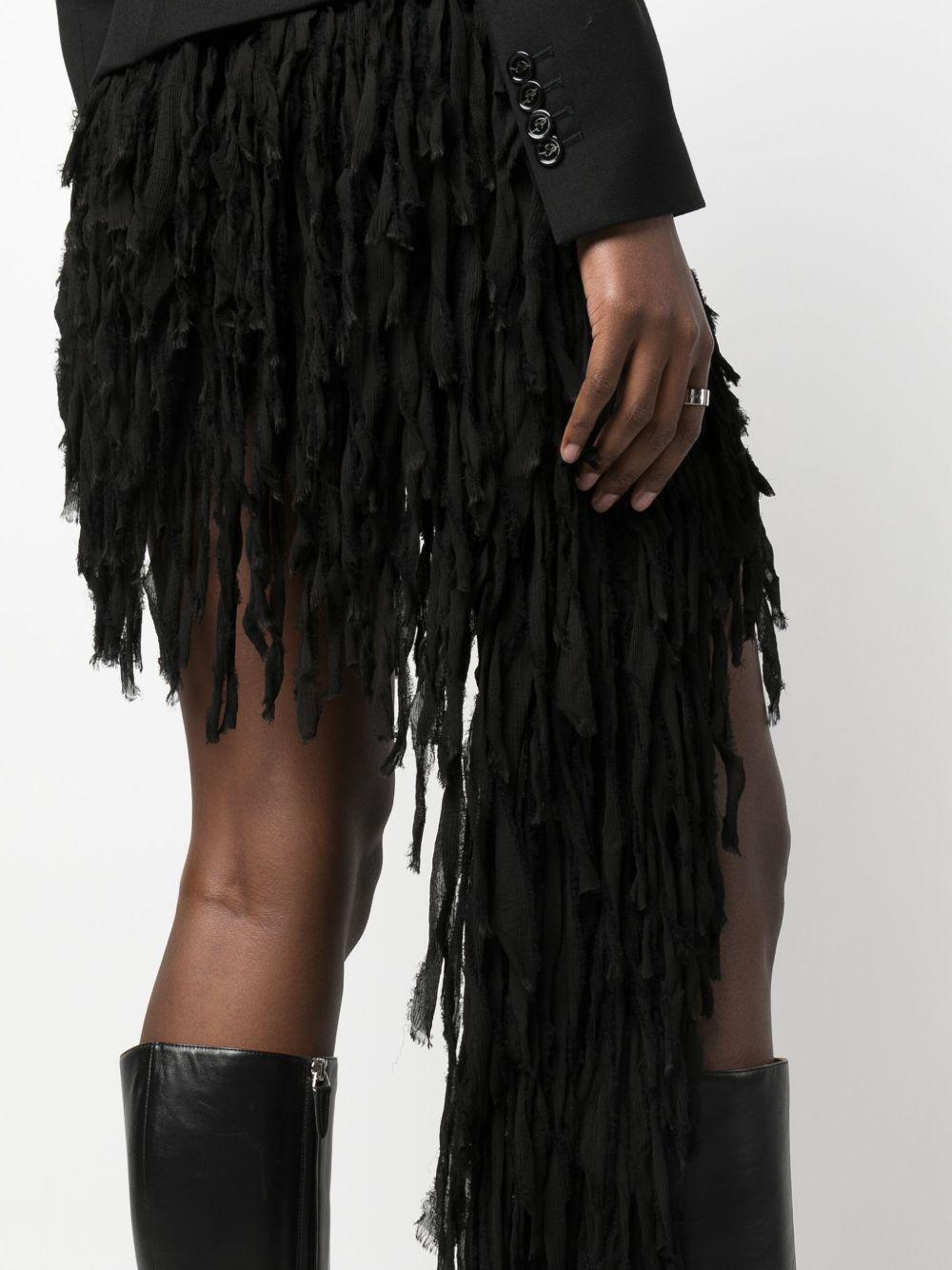 fringed asymmetric miniskirt Product Image