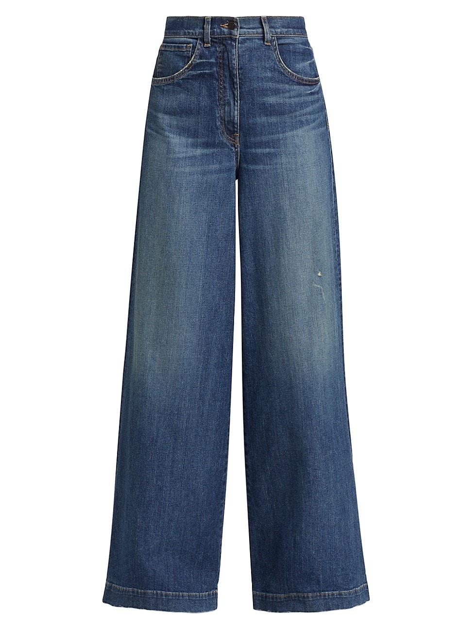 Womens Rolland Wide-Leg Jeans Product Image