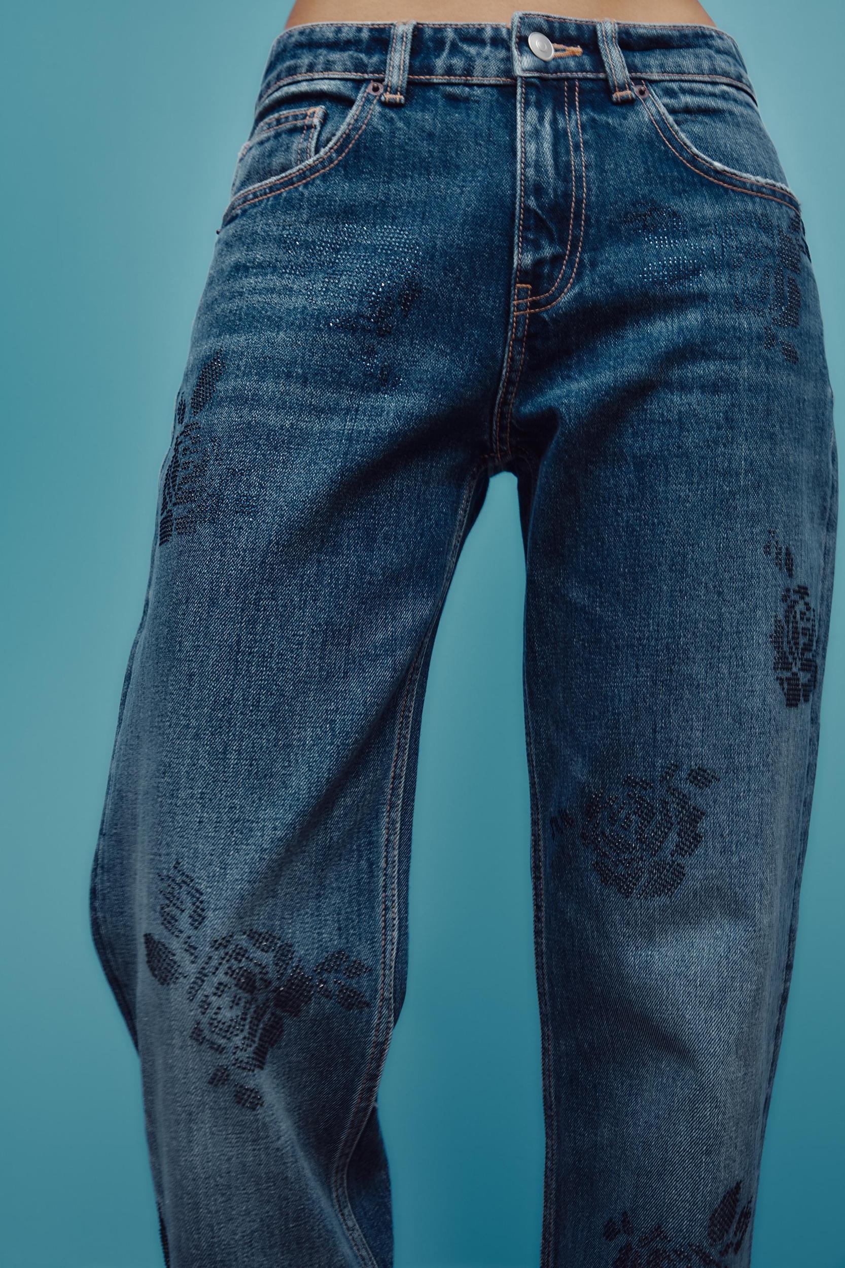 TRF MID-RISE WIDE LEG JEANS Product Image