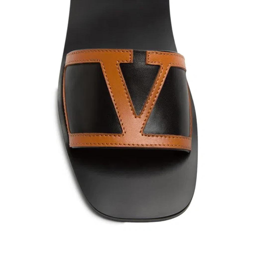 VALENTINO GARAVANI Viva Superstar Slide Sandal In Nappa Leather In Black Product Image