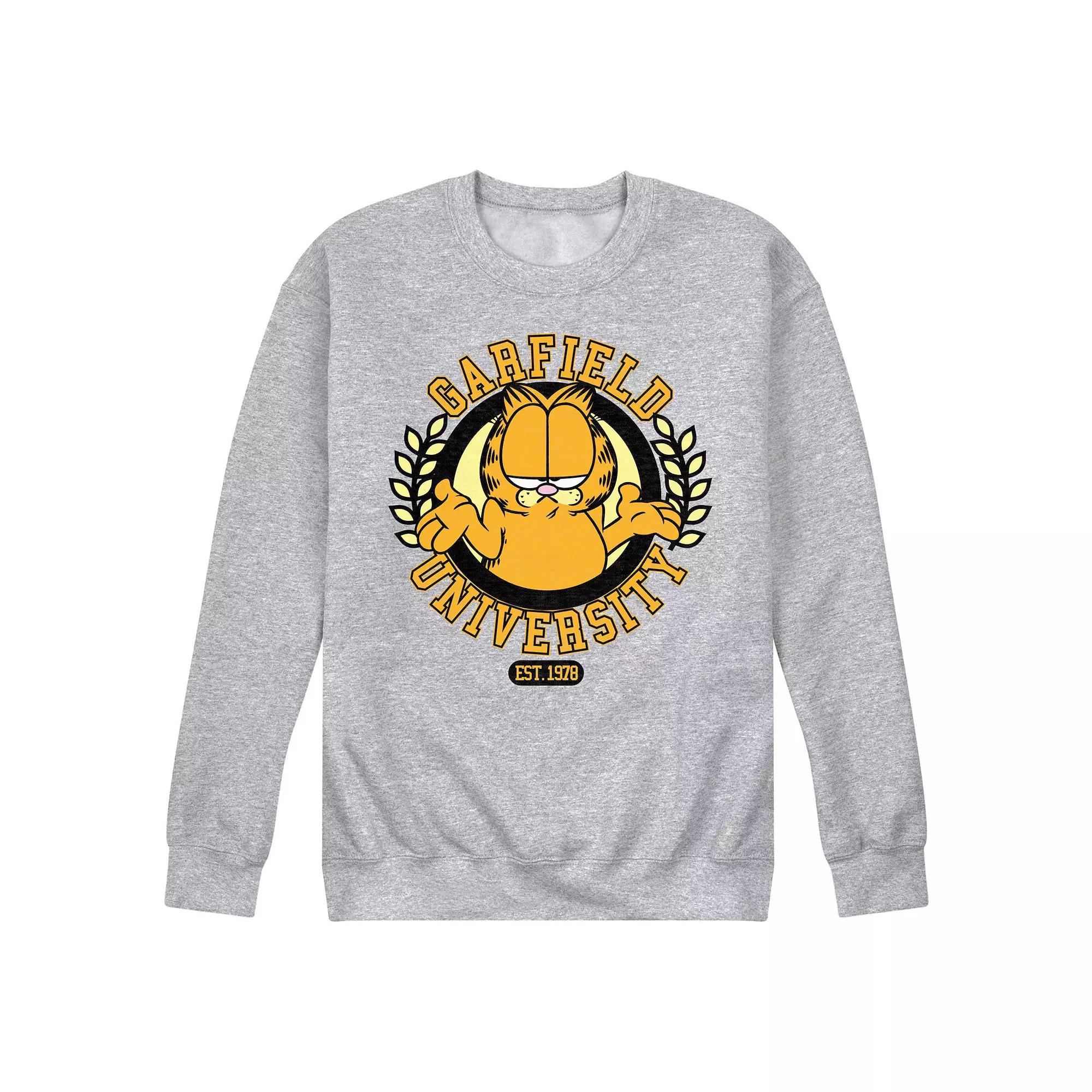 Men's Garfield University Fleece Sweatshirt,  Product Image