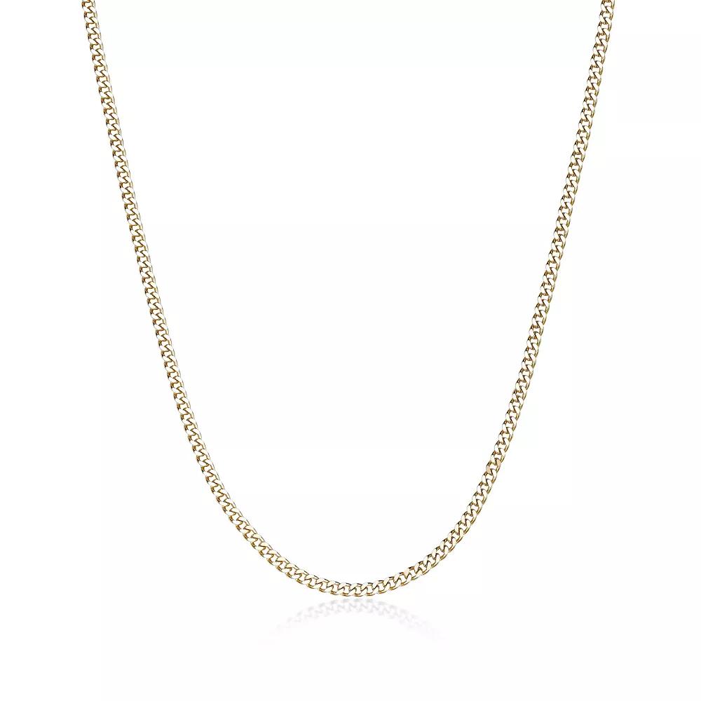 Men's LYNX Stainless Steel 4mm Curb Chain Necklace, Size: 20", Gold Tone Product Image